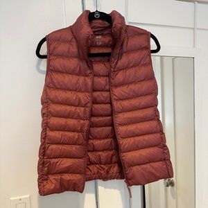Pink Uniqlo Puffer Vest